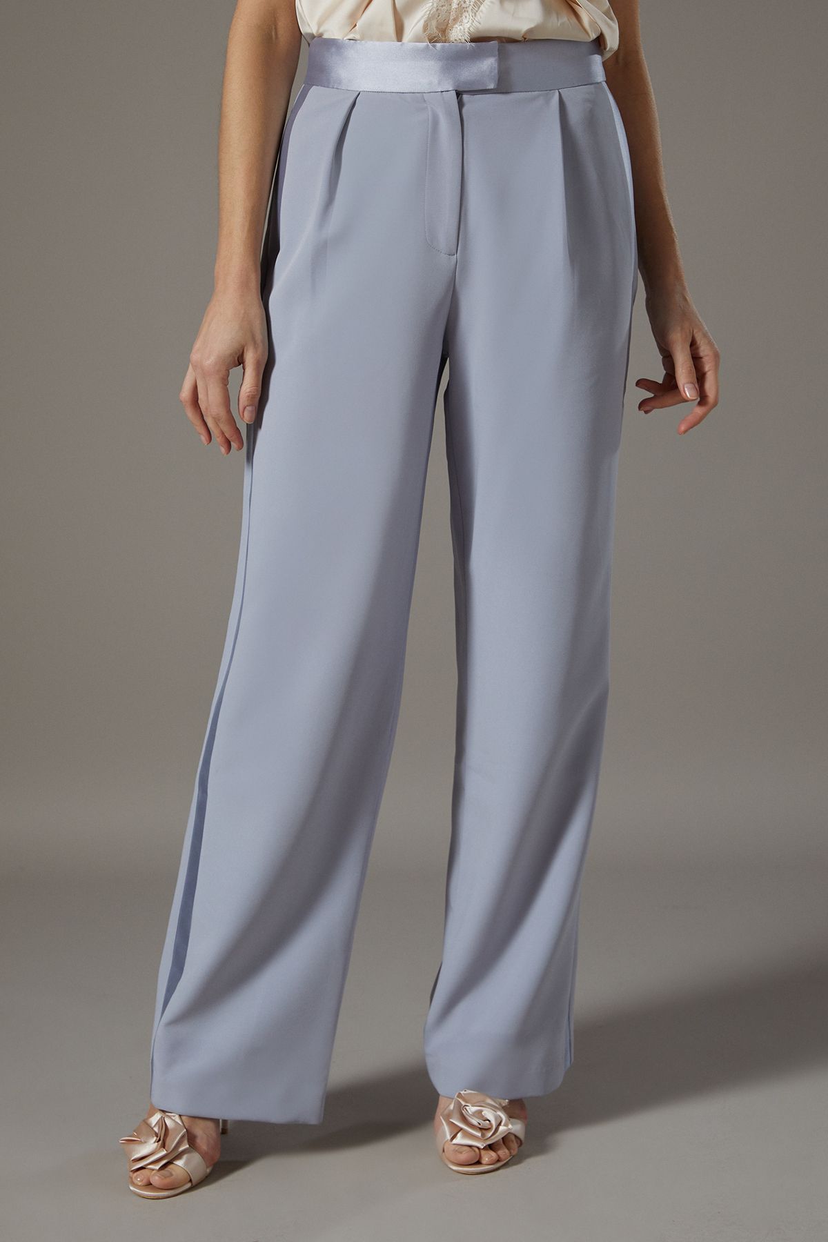 Coast Satin Twill Panel Trouser