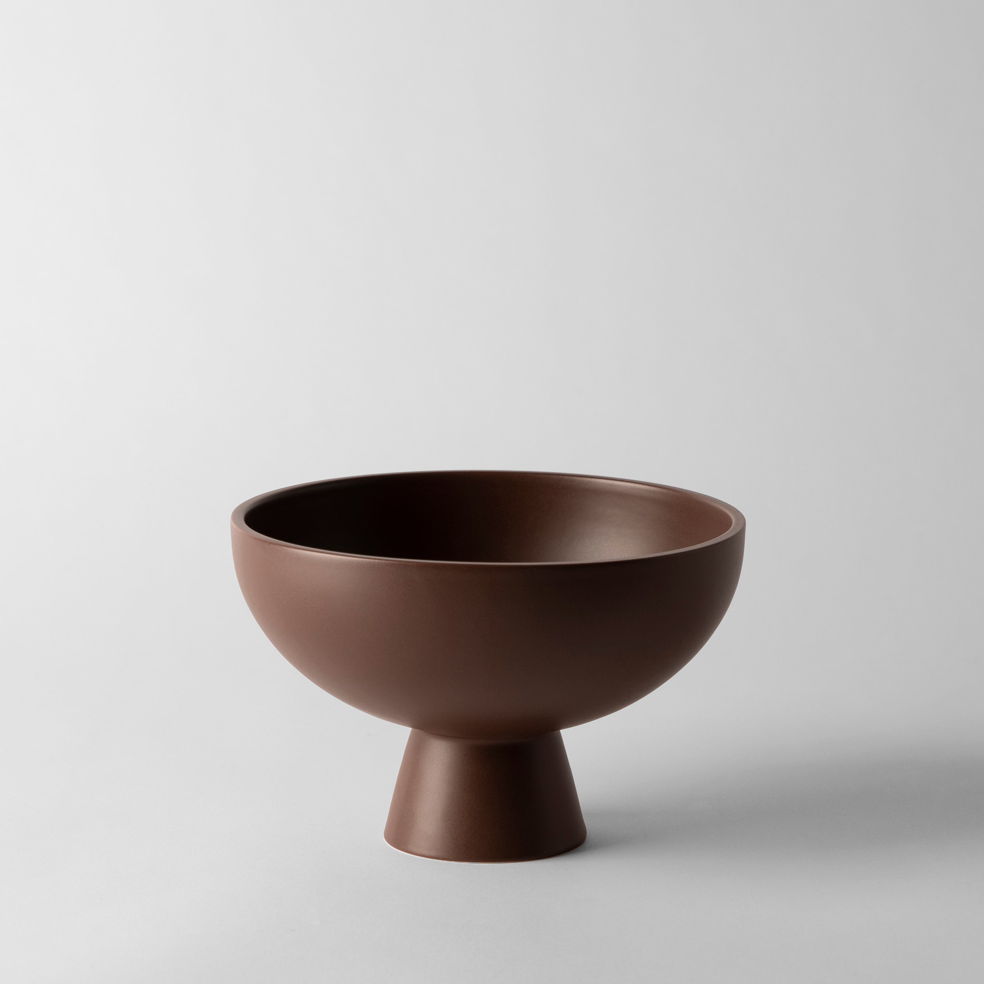 Large Chocolate Statement Pedestal Bowl