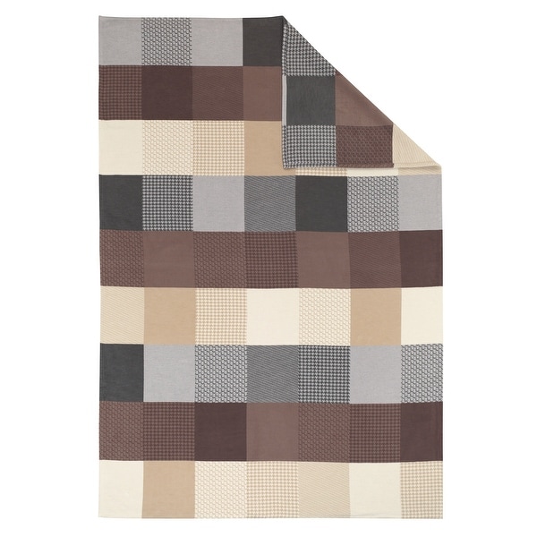 IBENA Solare Cotton Pure Patchwork Oversize Throw