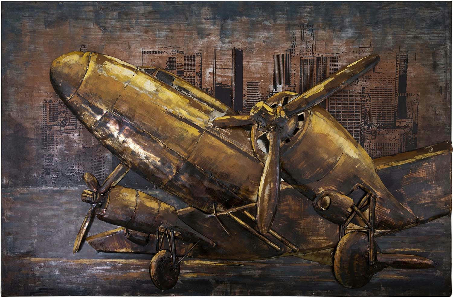 - Tableau en fer 120 x 80 cm avion