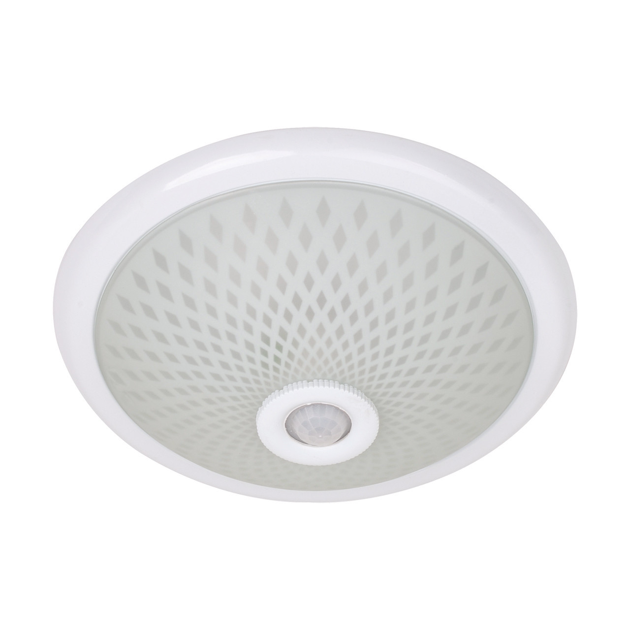 Plafon z czujnikiem ruchu biały okrągły 30cm SENSORLU 2xE27x40W IP20 Struhm