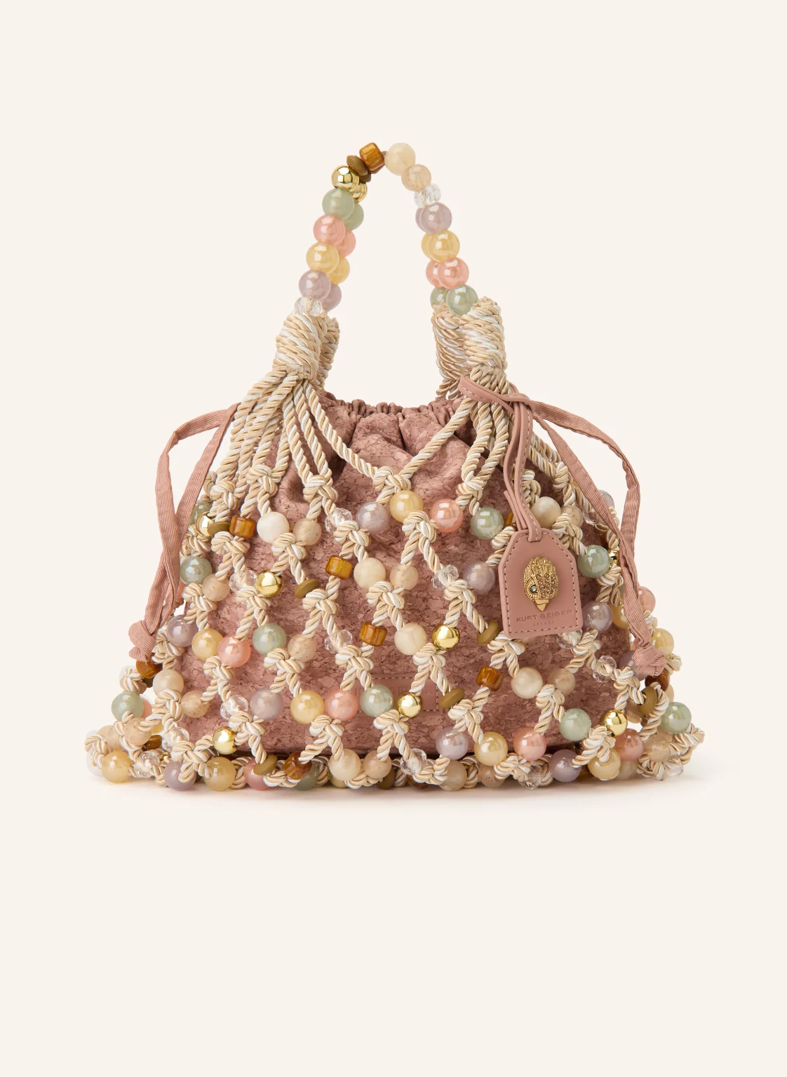 KURT GEIGER Beuteltasche MACRAME ROPE mit Schmuckperlen