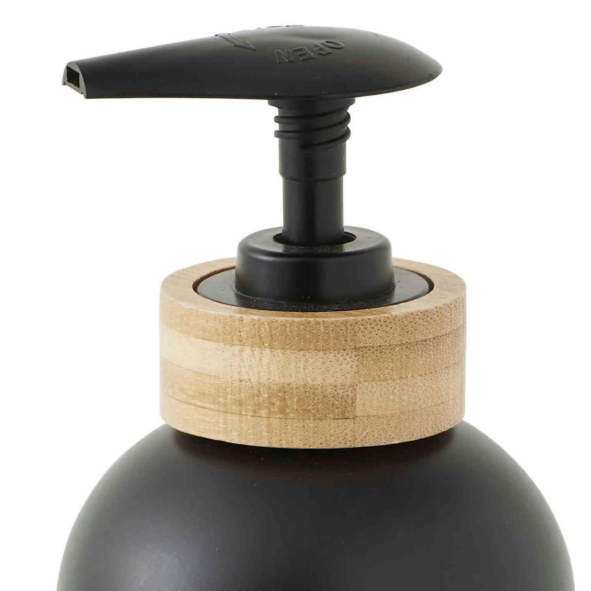 PRIMA - Distributeur de savon en plastique et bambou noir