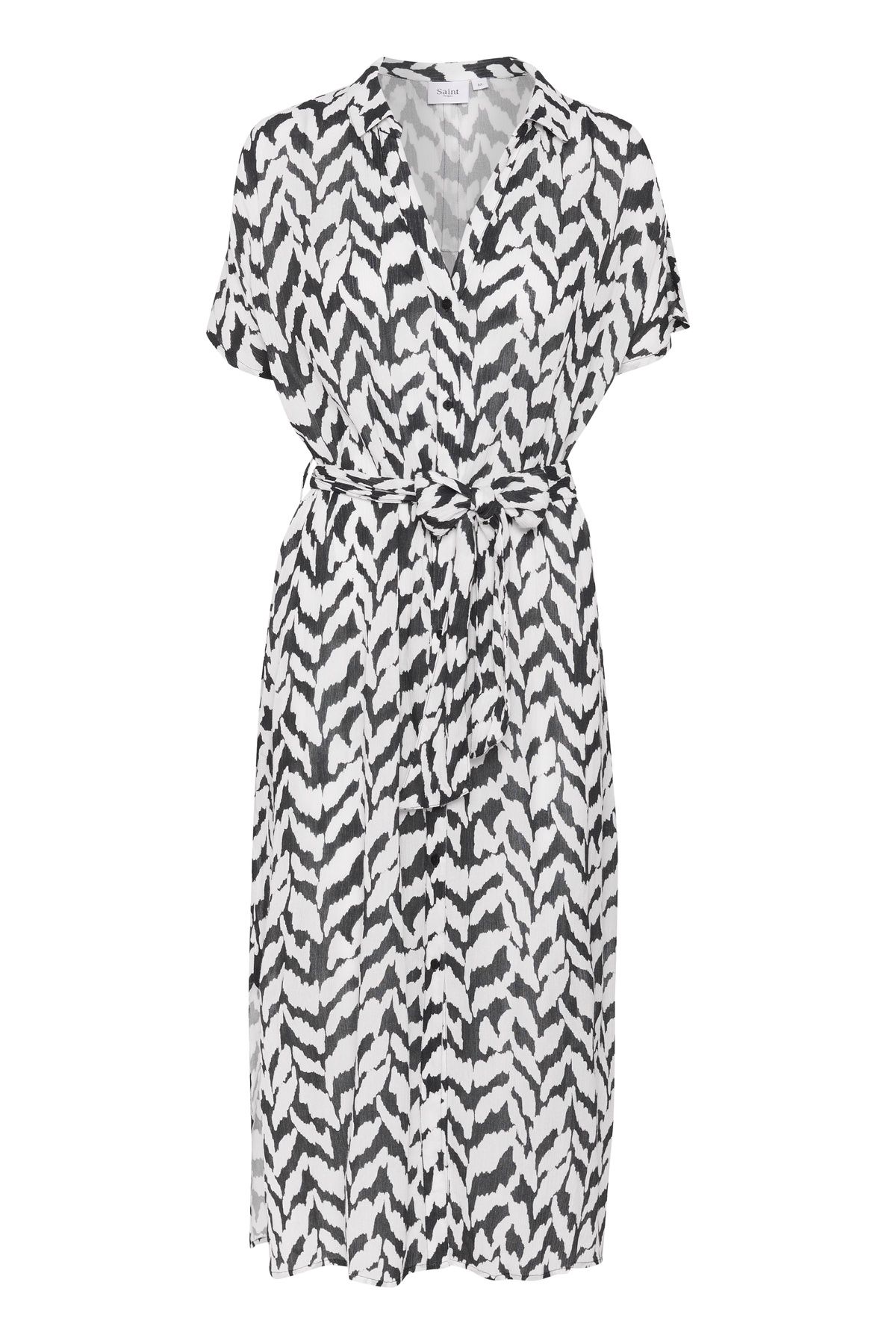 Saint Tropez VegaSZ V-Neck Short Sleeve Midi Dress