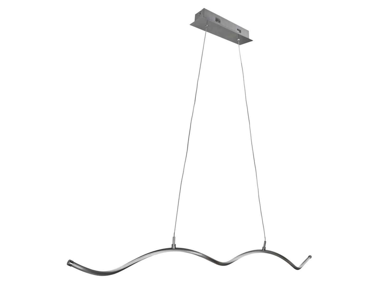 Lampa wisząca Sara LED metalowa srebrna