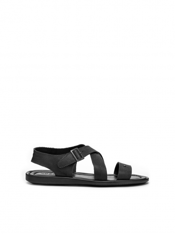 Men's black sandals