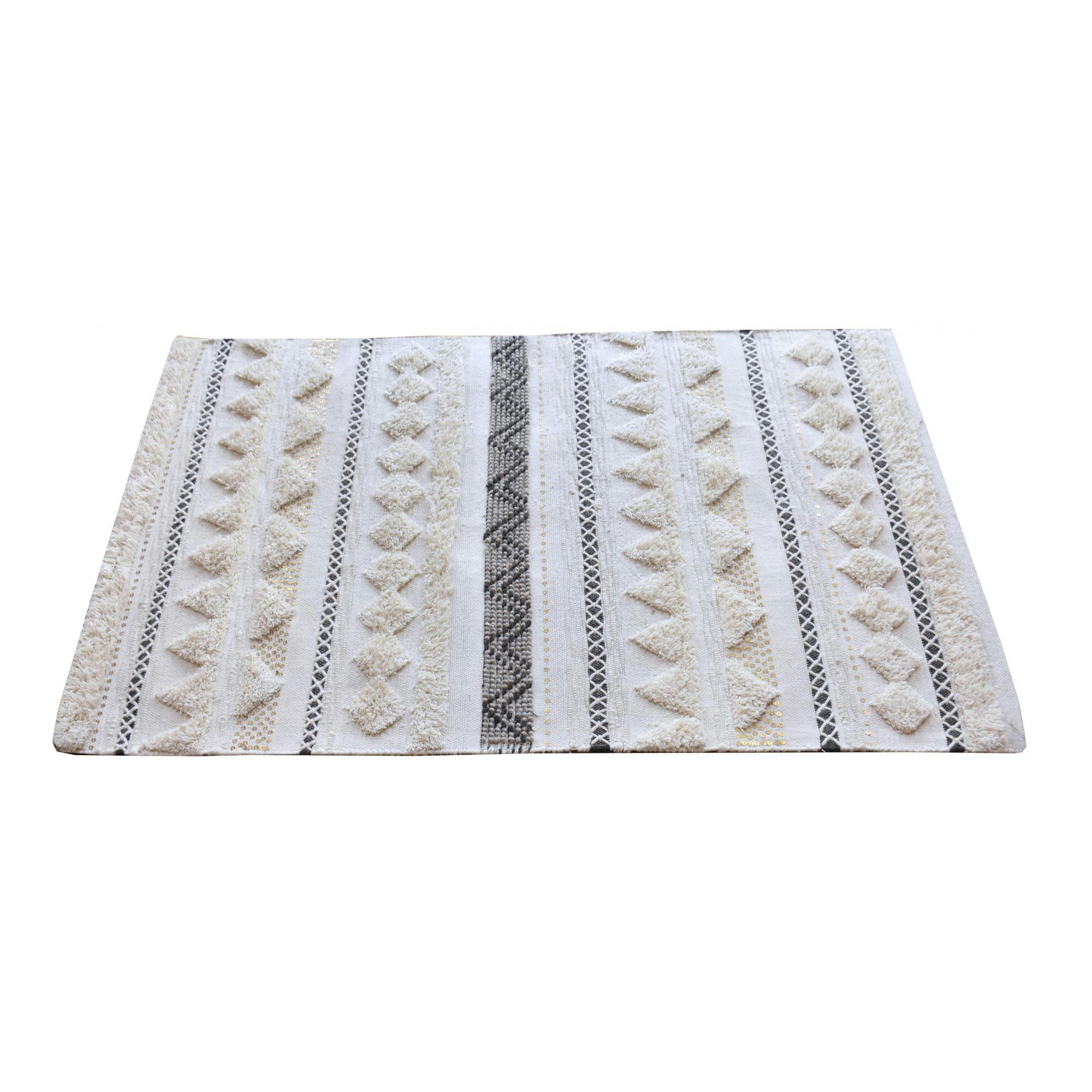 LENITY - Tapis  en laine ivoire 160 x 230