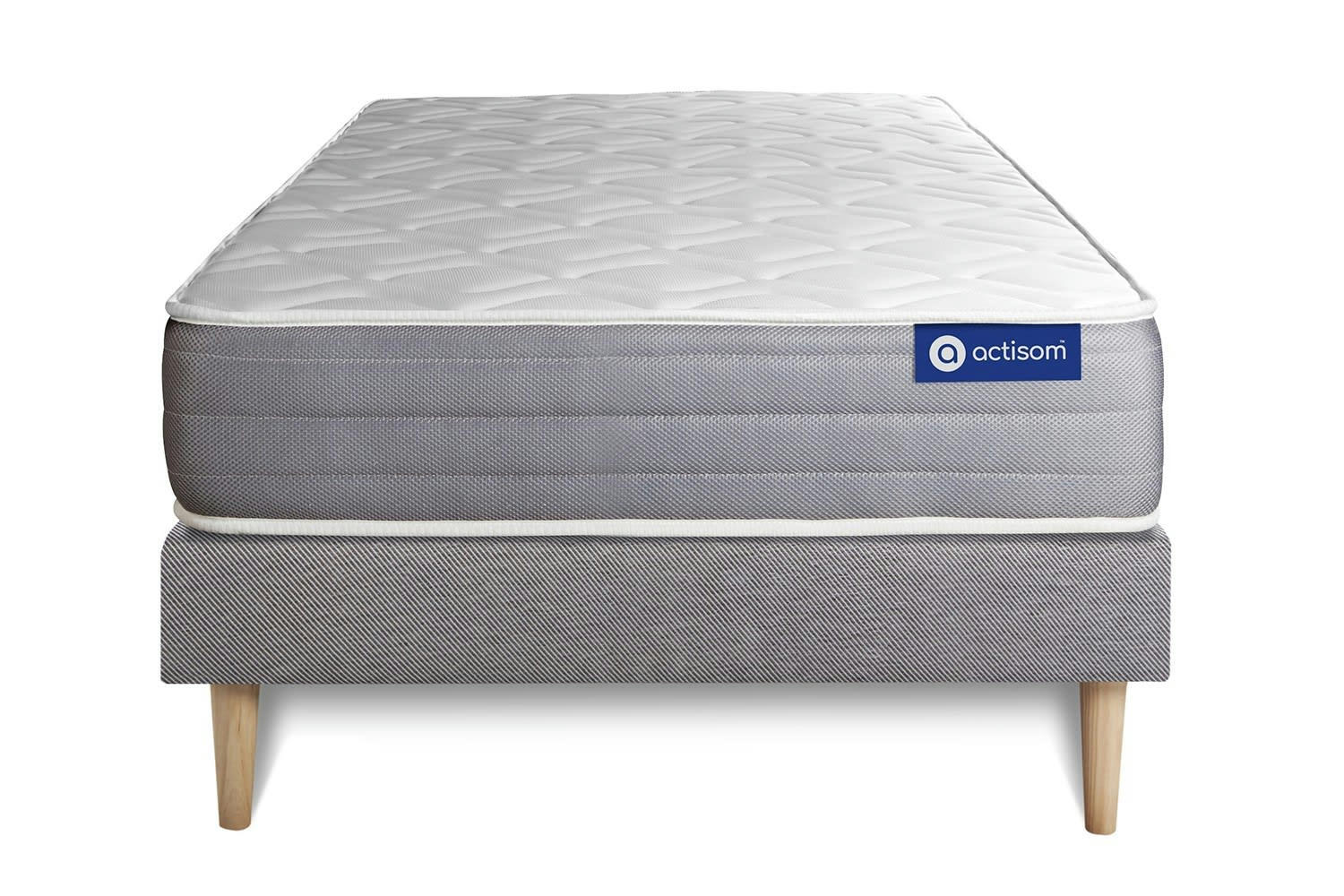 ACTIFLEX DREAM - Ensemble 80x200 cm sommier kit gris