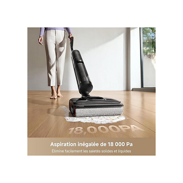 Aspirateur-balai laveur Dreame H12 Pro FlexReach 18 000 Pa Noir 50 min