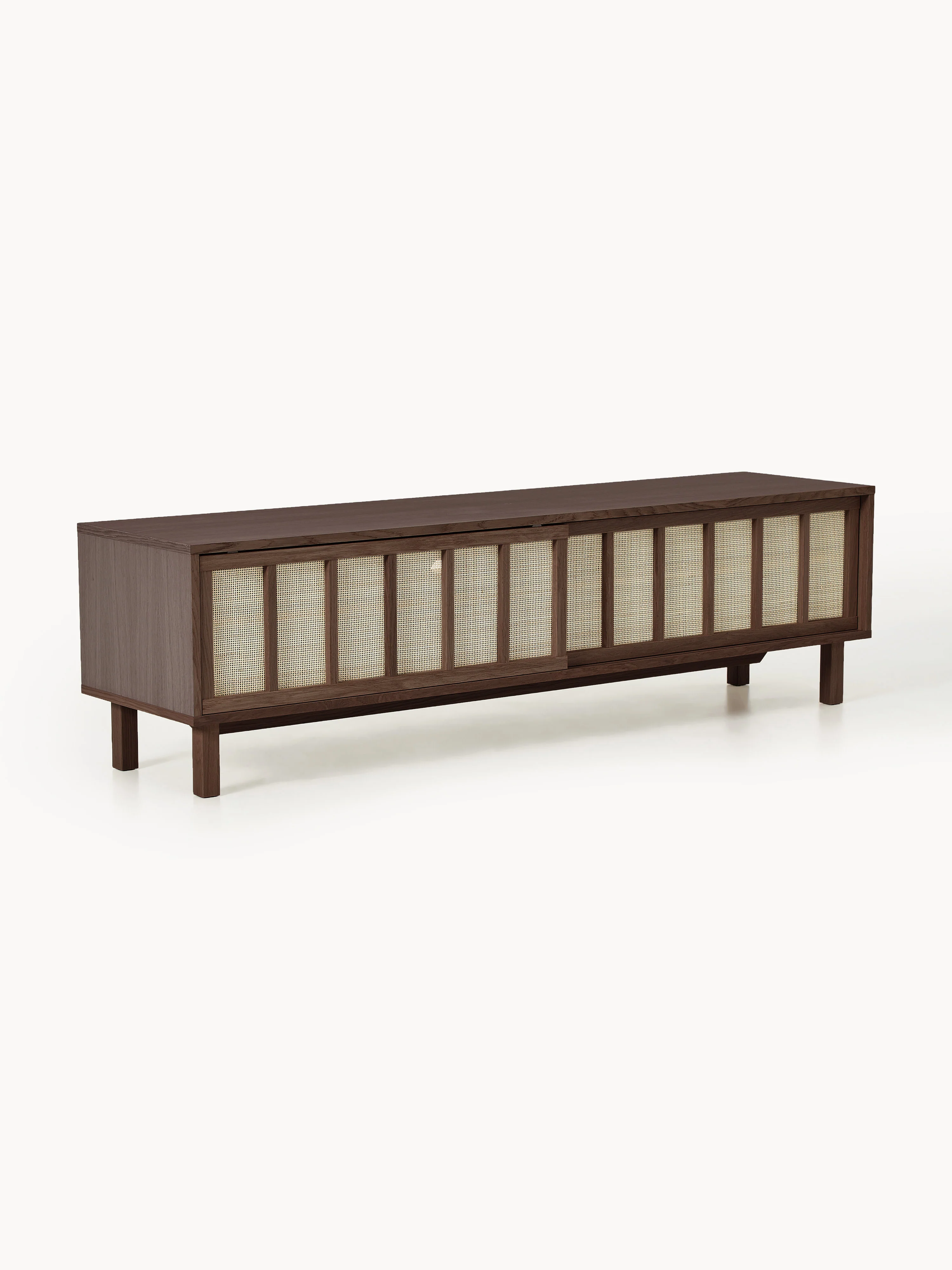 TV-Lowboard Echo mit Rattan-Fronten
