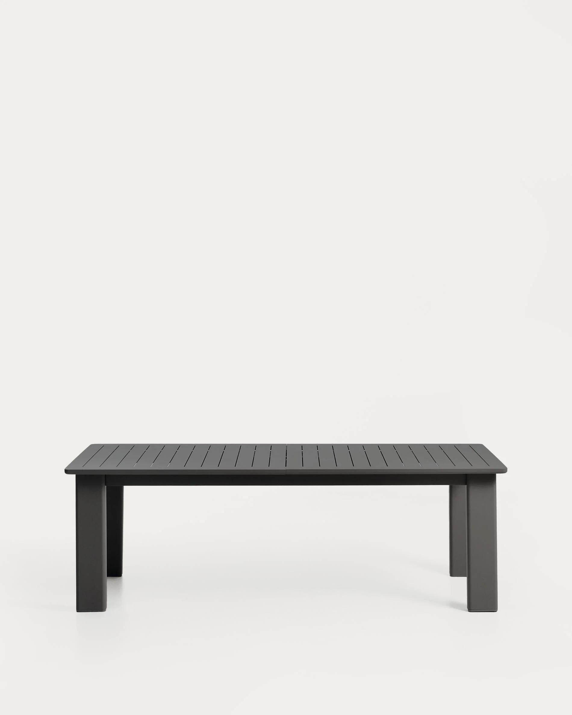 Livorno extendable table in graphite aluminium 233(350) x 100 cm