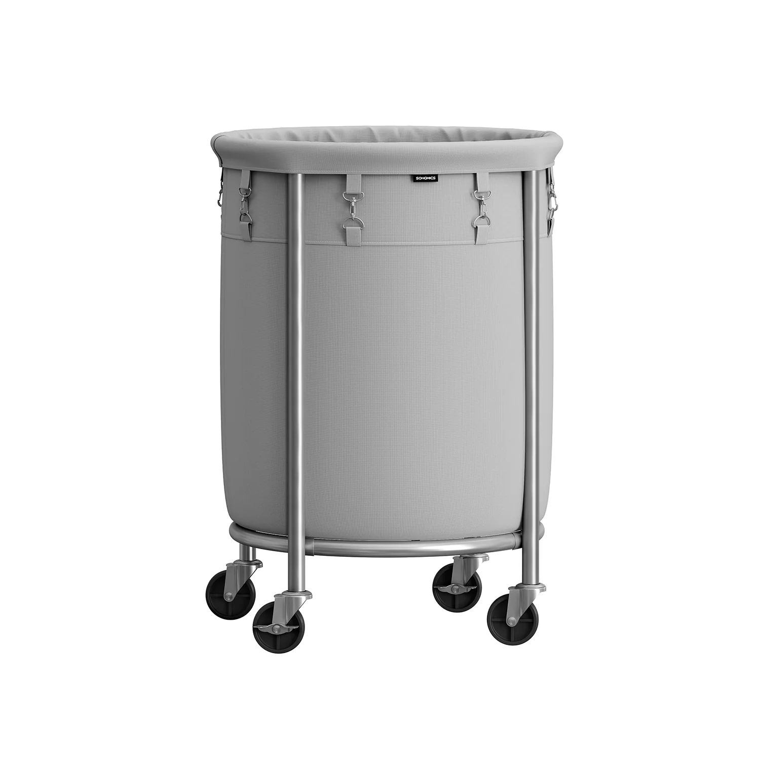 Panier à linge avec roulettes 110L