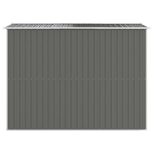 NNEVL Garden Shed Light Grey 192x274x223 cm Galvanised Steel