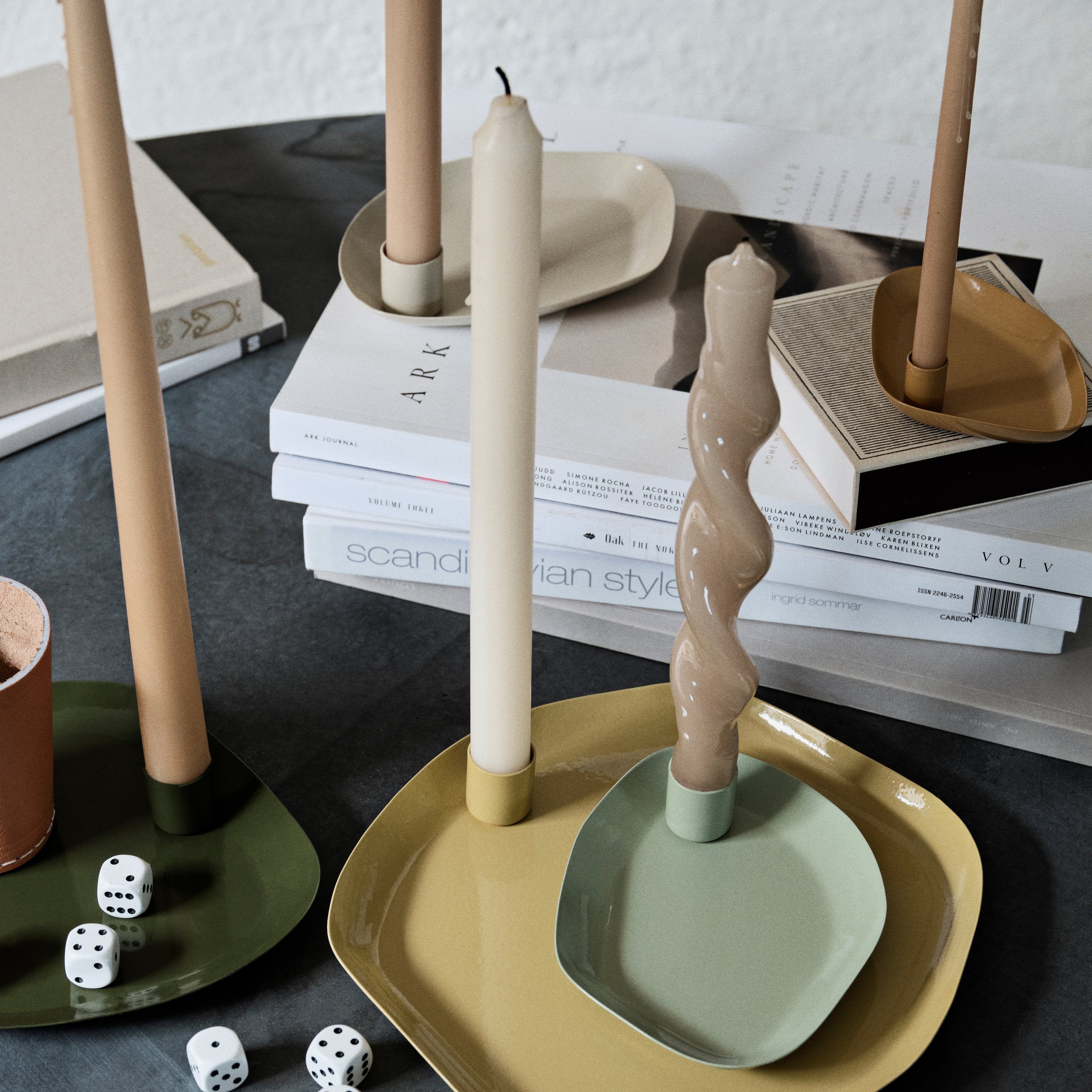 Broste Copenhagen Mie Kandelaar L - Taupe Sand