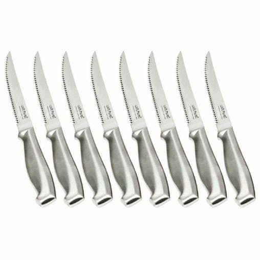 New Wiltshire 8Pc Stainless Steel Steak Knife Set 8 Piece | 12Cm