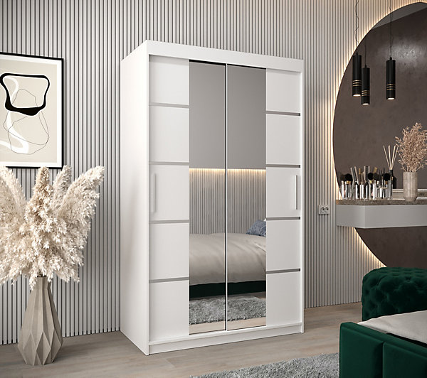 Armoire Verona 4 a portes coulissantes H. 200 x L. 120 x P. 62 2 portes