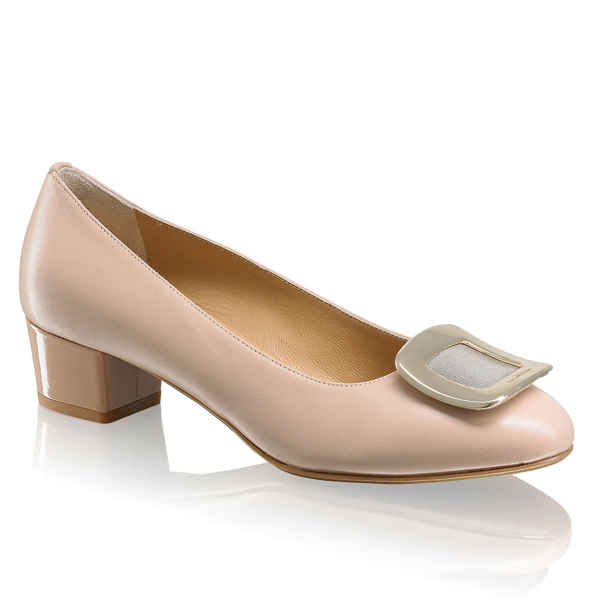 Russell & Bromley FRAME WORK Mid Heel Trim Court