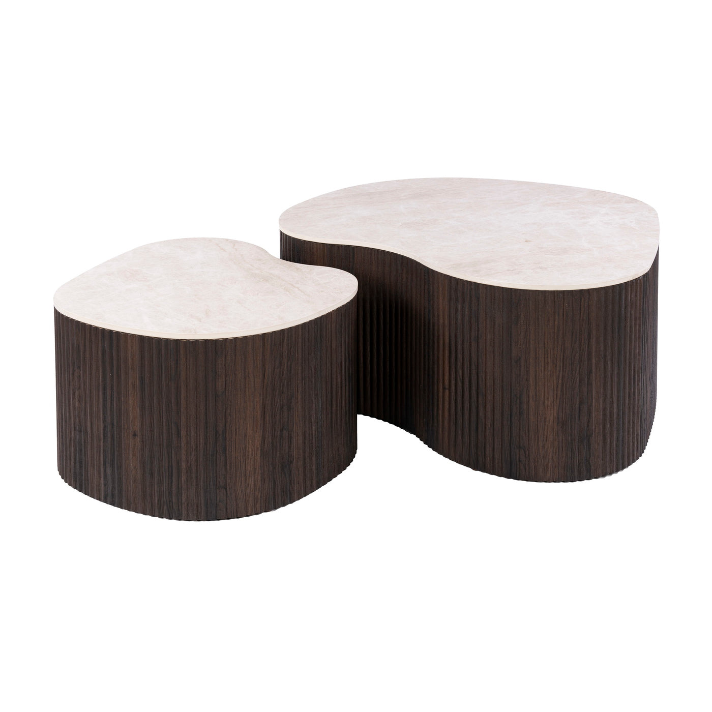 Giga Living Salontafel Ceramo Medio - Rond Keramiek - Set Van 2