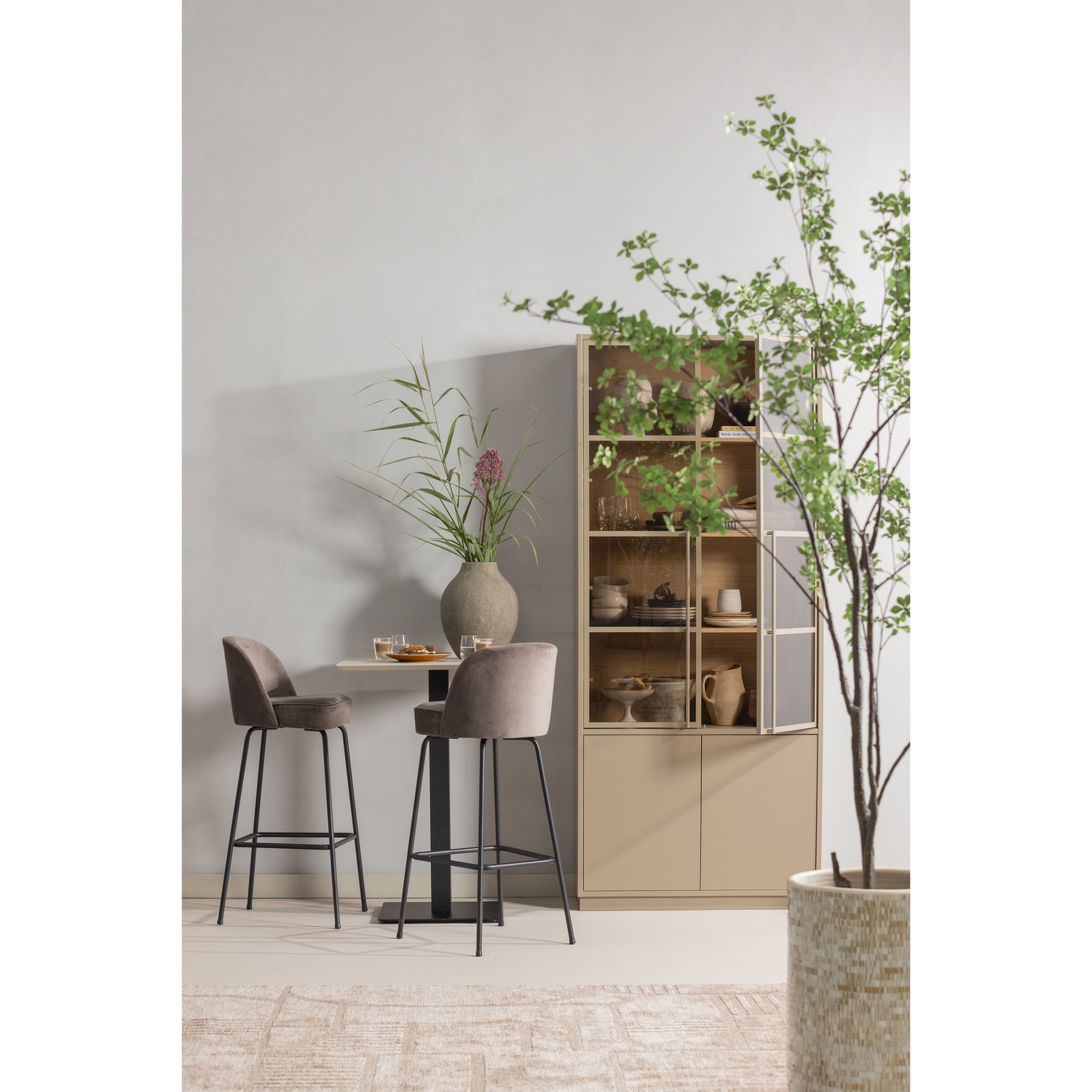 WOOOD Casa Buffetkast - Grenen - Mud - 236x101x40