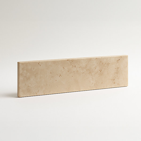 Faïence murale effet travertin beige mat L.30 x l.7 cm, Minerra