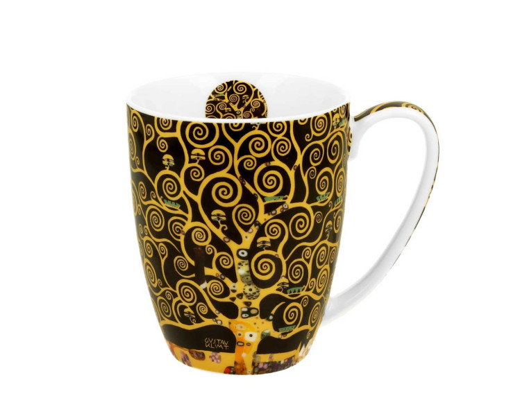 Porcelanowy Kubek Klimt Tree Of Life 350 ml do Kawy Herbaty Napoi