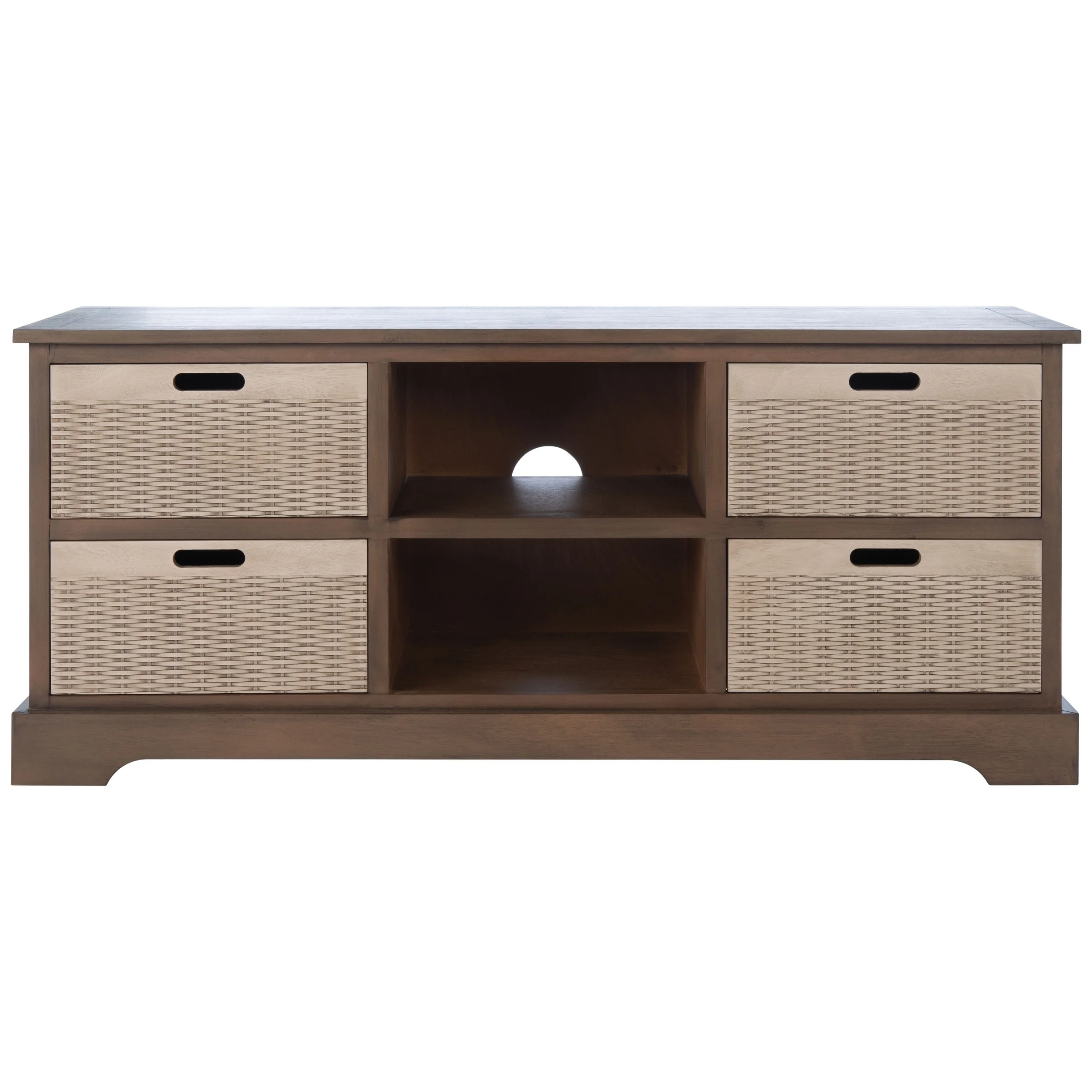 SAFAVIEH Britni 47-inch Storage Media TV Stand - 47.3 W x 15.8 L x 20 H - 47Wx16Dx20H