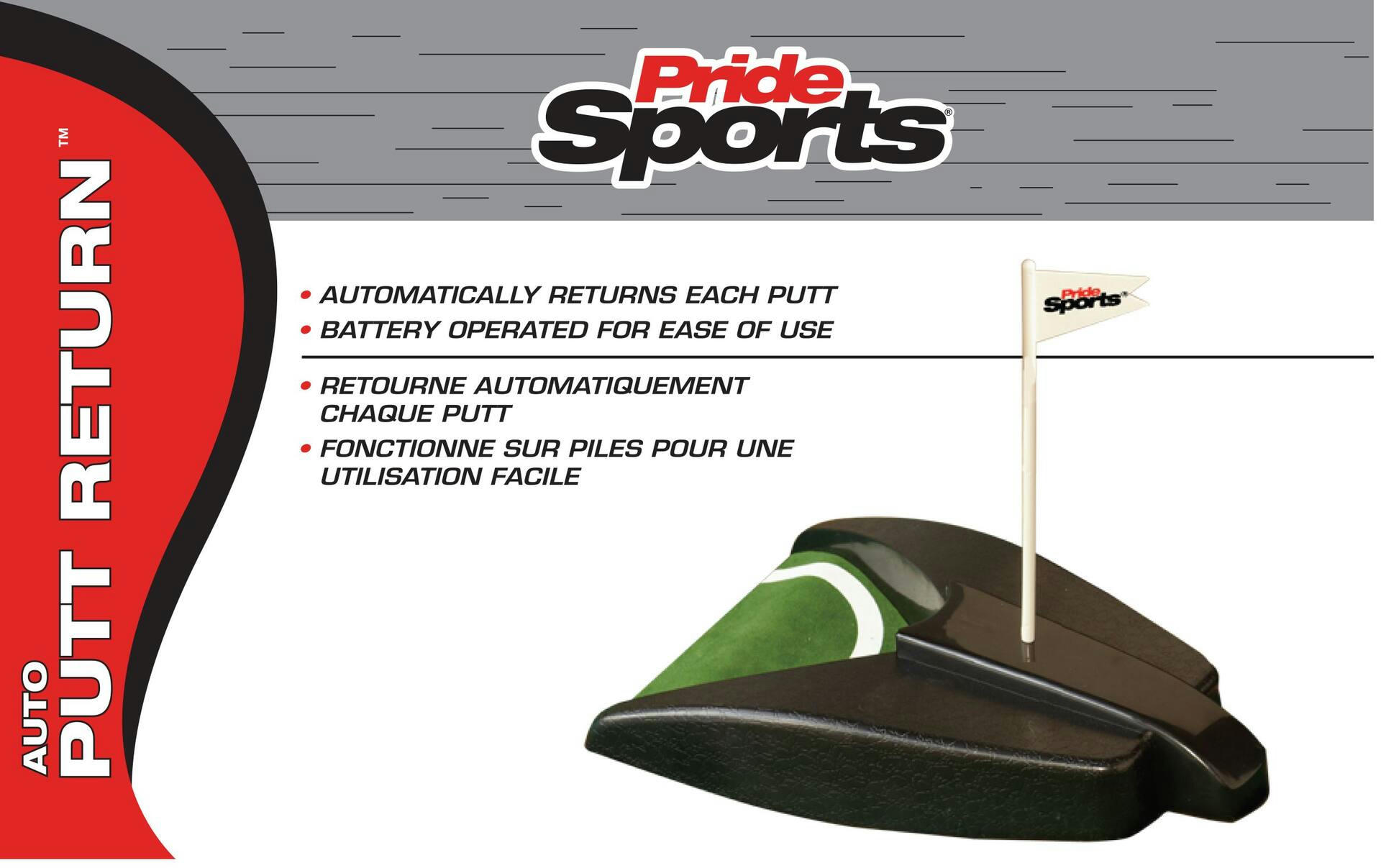 PrideSports Auto Putt Golf Ball Return, Battery Operated