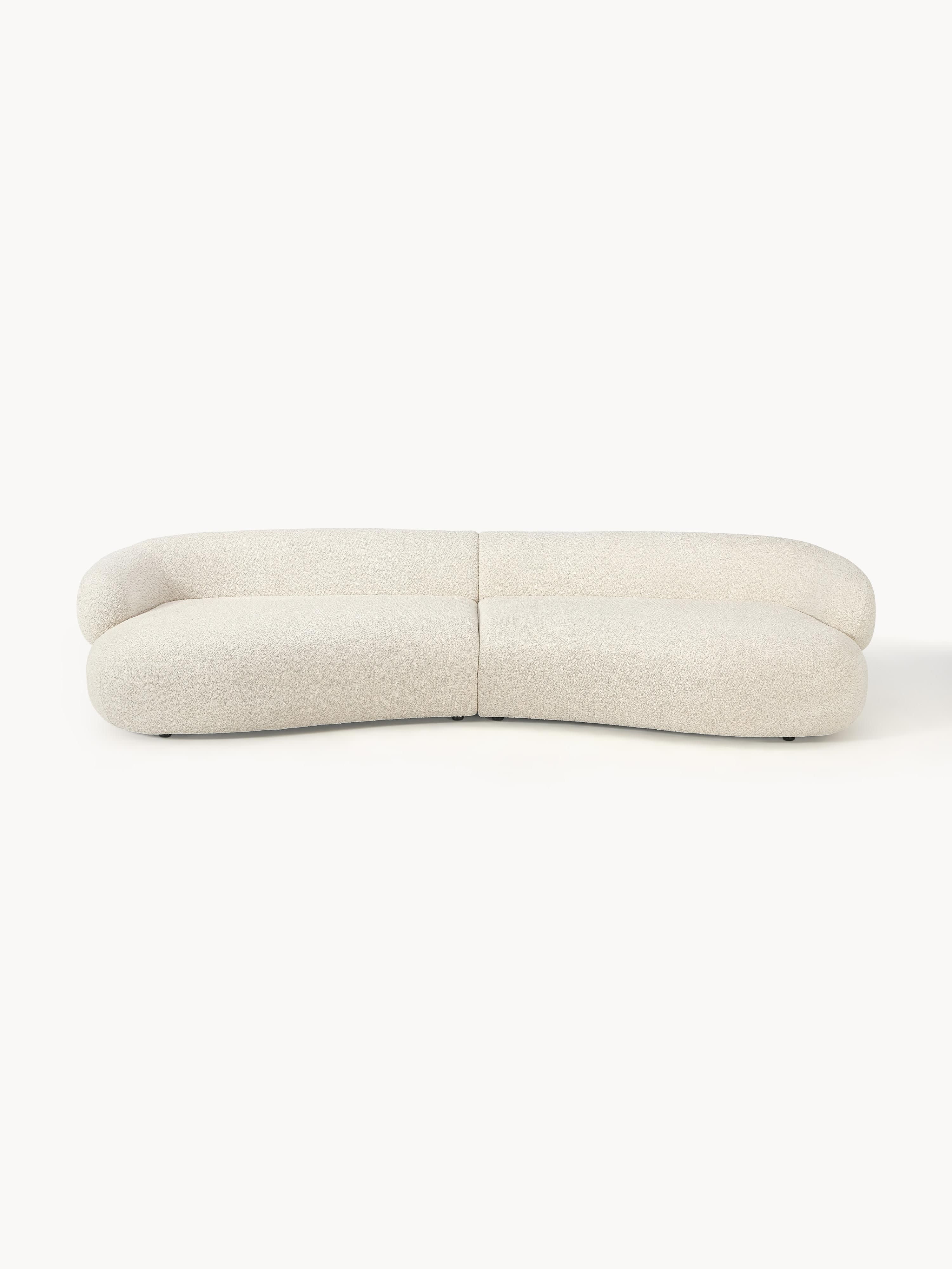 Sofa Alba (4-Sitzer) aus Teddy-Bouclé