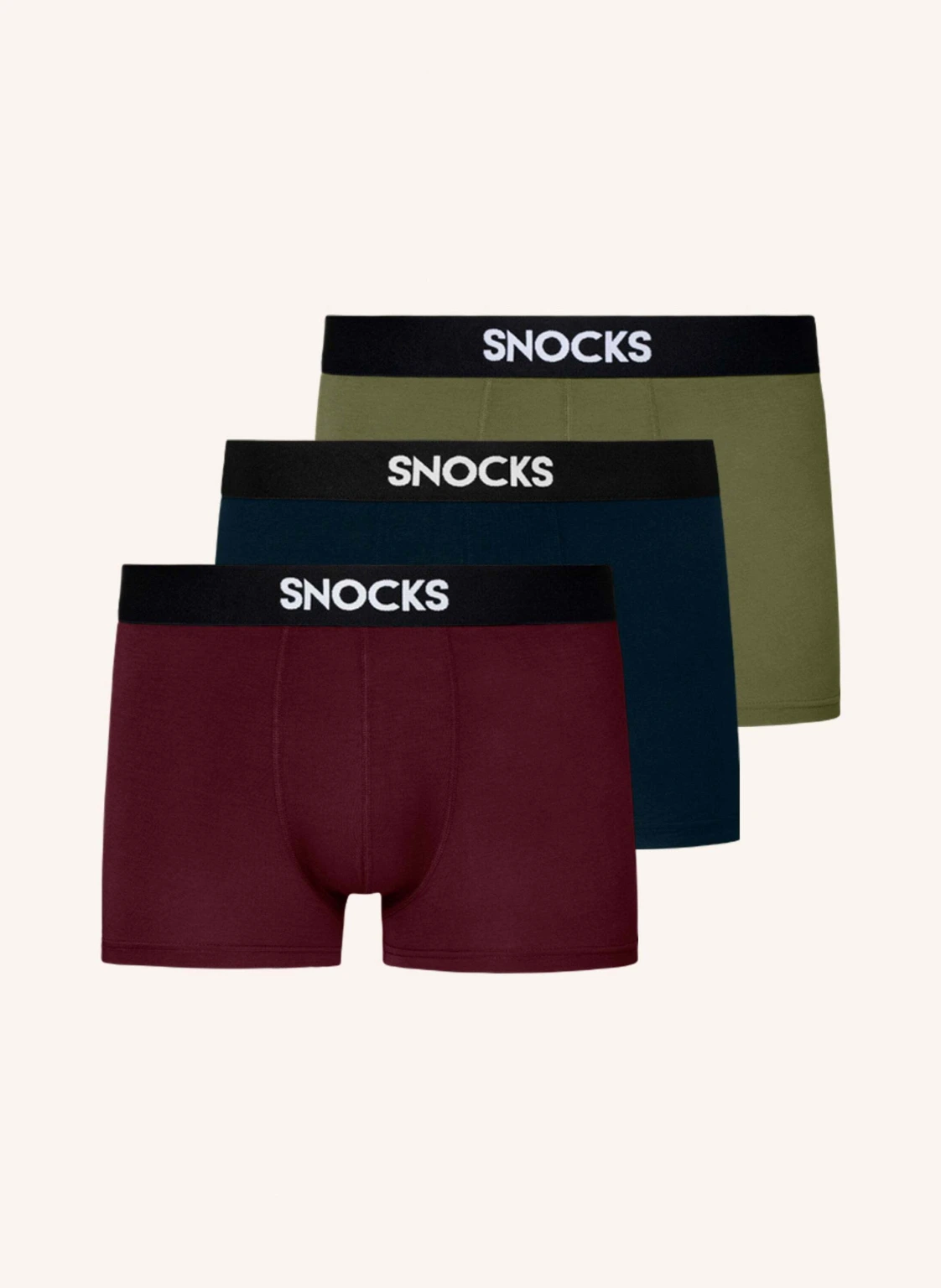 SNOCKS 3er-Pack Modal Boxershorts