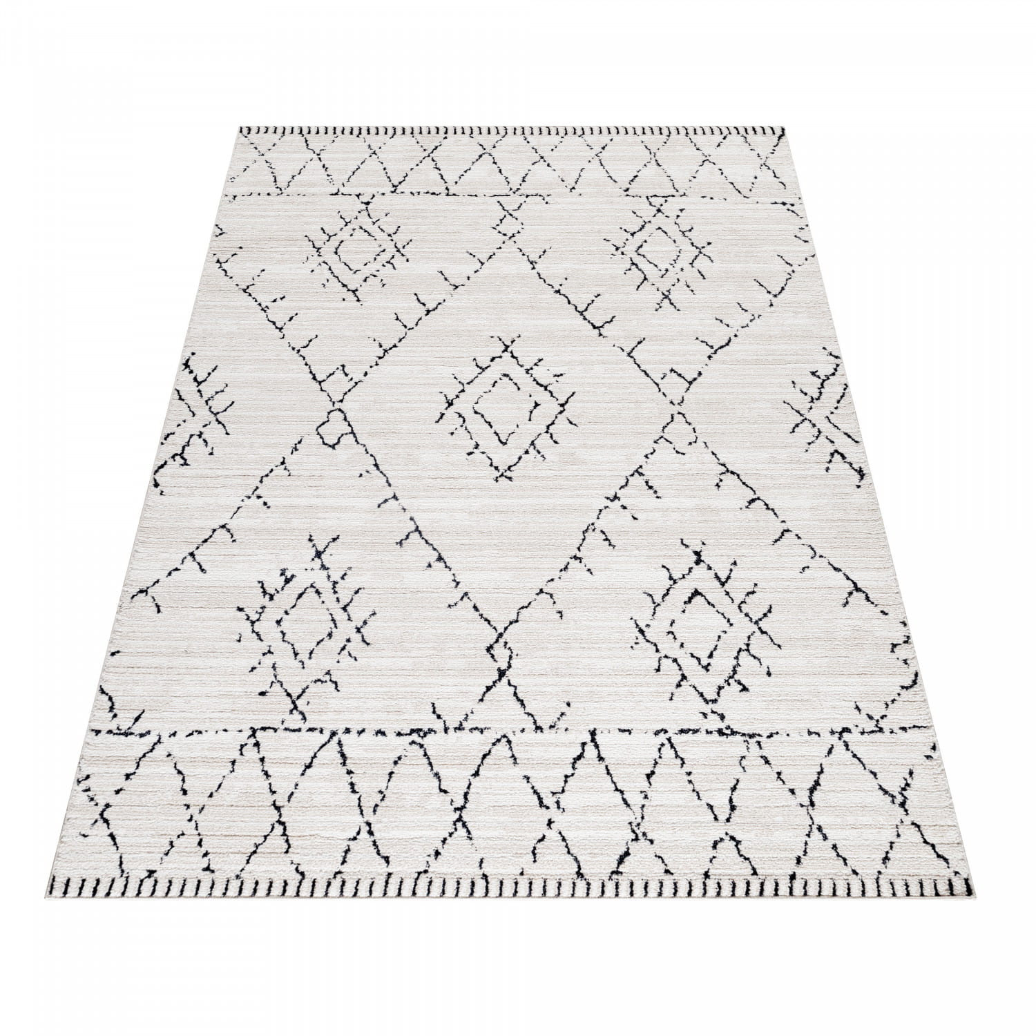Dywan poliestrowy Berber kremowy 120 cm x 170 cm