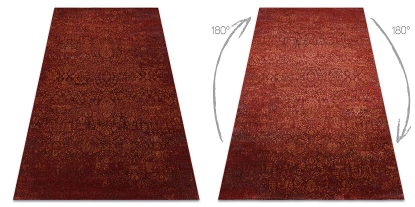 Dywan wełniany JADE 45008/301 Ornament terakota OSTA 140x200 cm