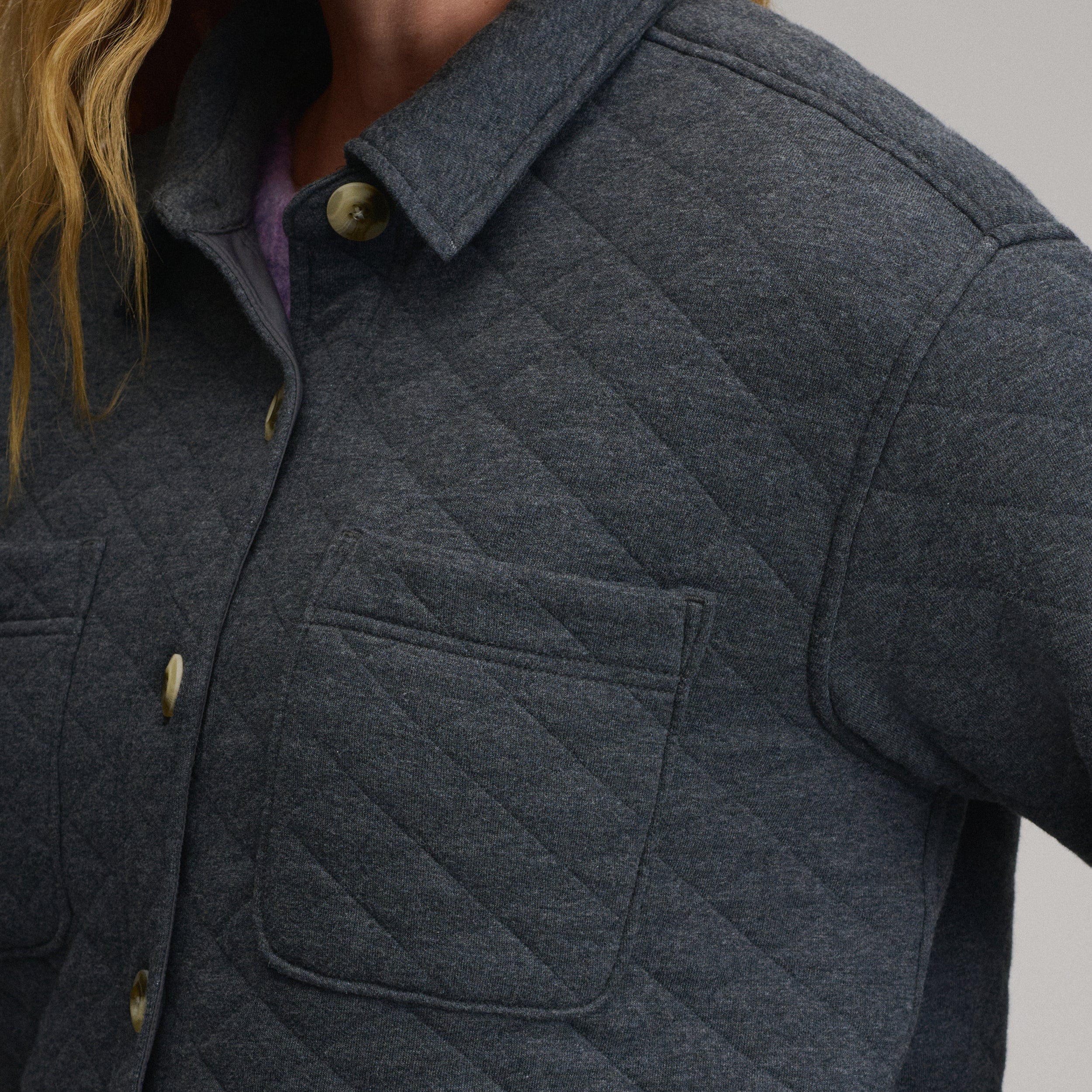Women's Quilted Shirt Jacket