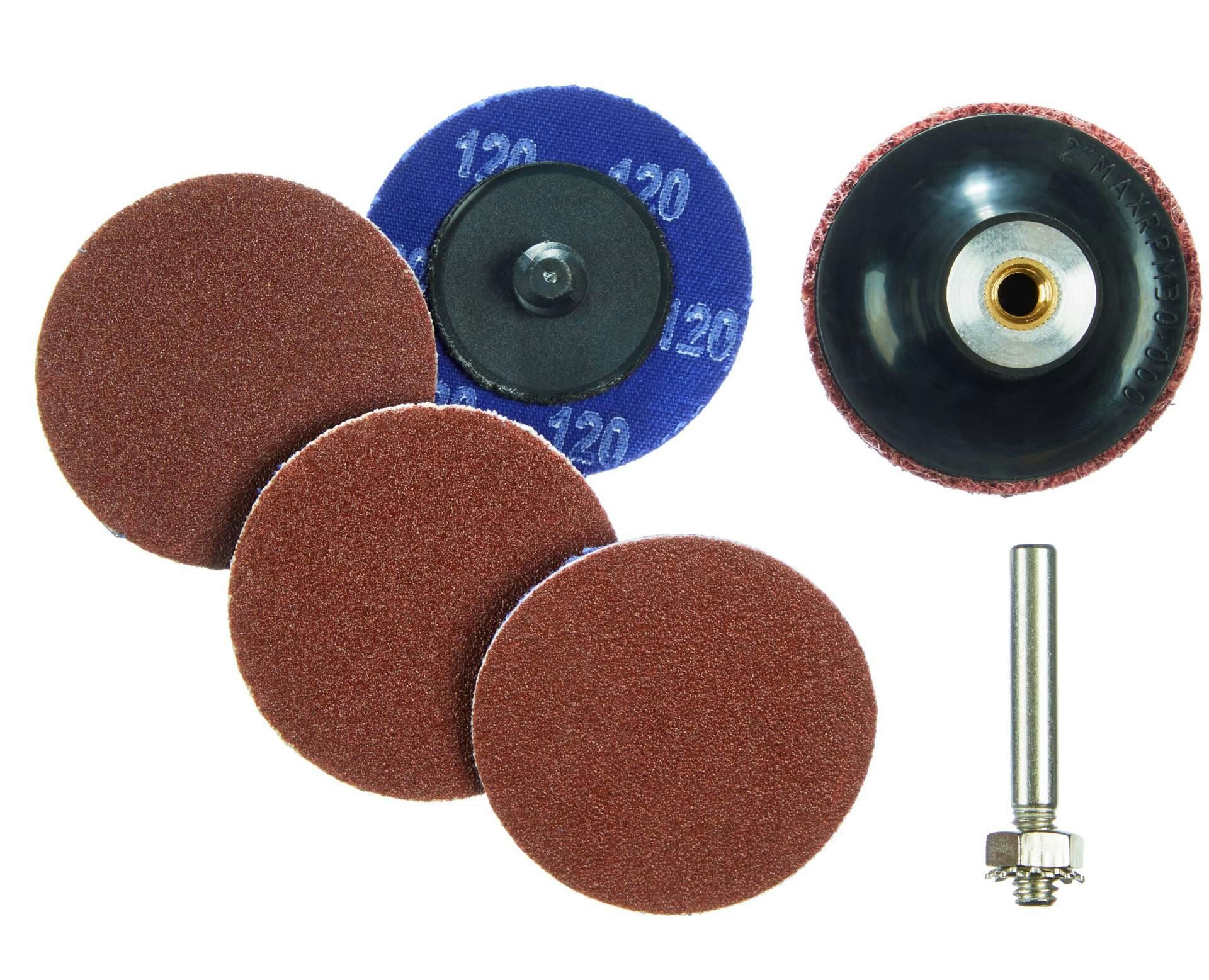 Mastercraft Twist Lock Sanding Disc Kit, 2-in, 6-pc