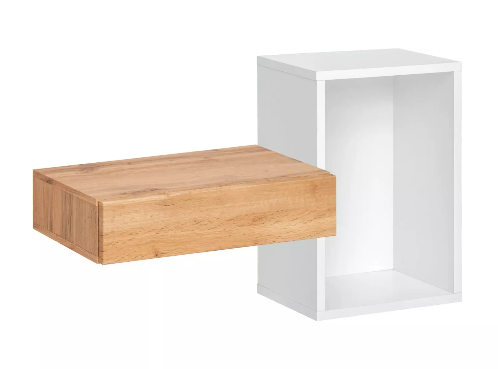 Konsola wisząca EASY 100x60 biała/dąb wotan