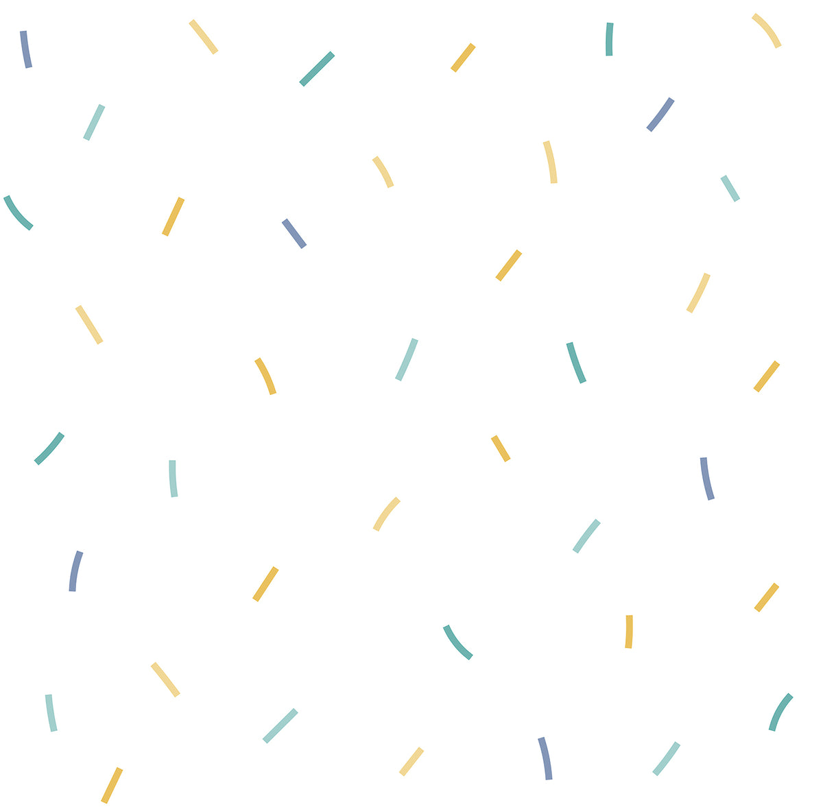 Sanders & Sanders behang confetti geel, blauw en wit - 53 cm x 10 m - 640447