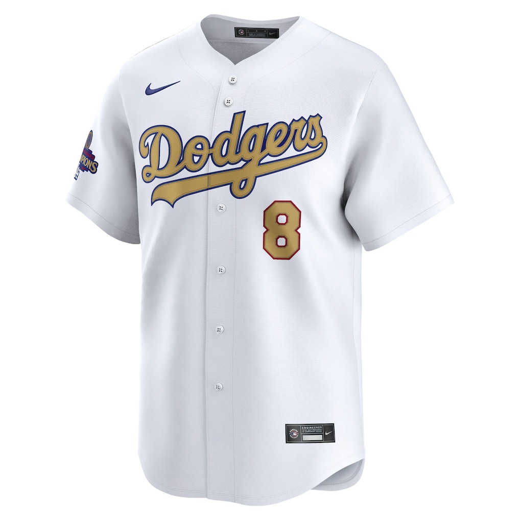 Enrique Hernández Los Angeles Dodgers Nike 2025 Gold Collection Limited Jersey – White