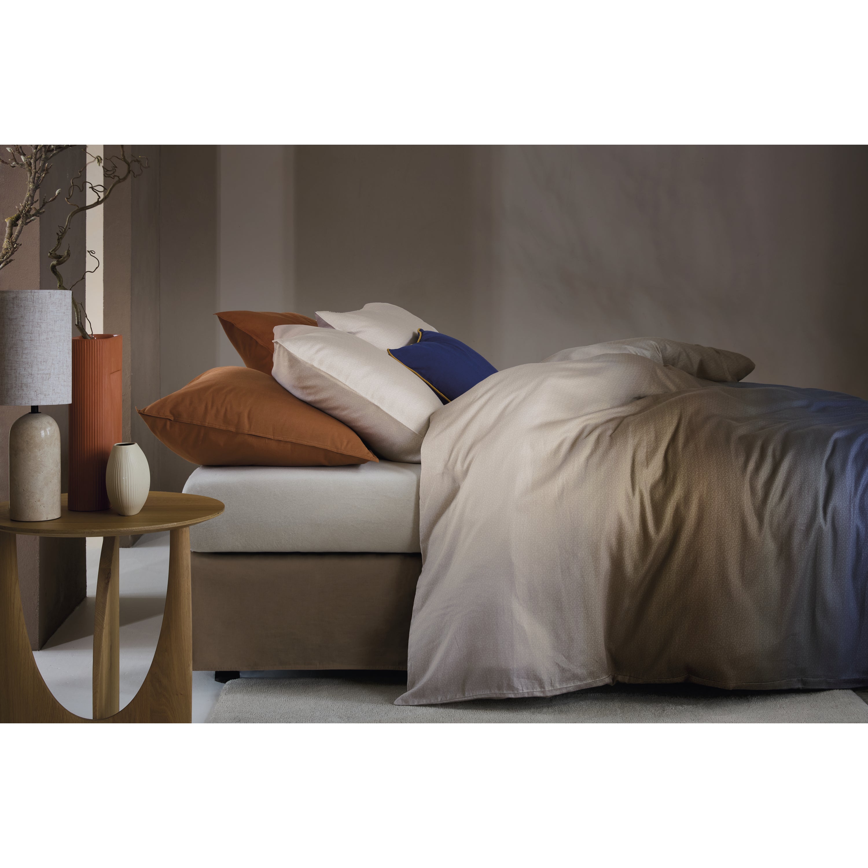 Beddinghouse Ruth Blauw Dekbedovertrek 240 x 200/220 cm