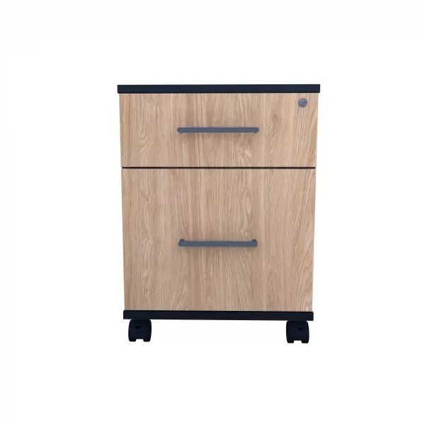 Kontenerek pod biurko LOFT Flex 2 – Dąb Olejowany