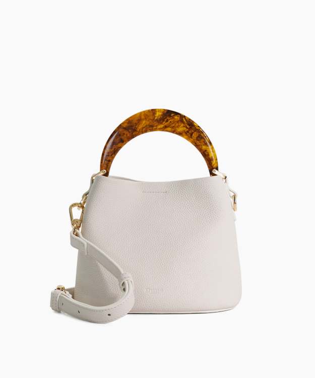 Dharla White - Resin Handle Mini Tote Bag