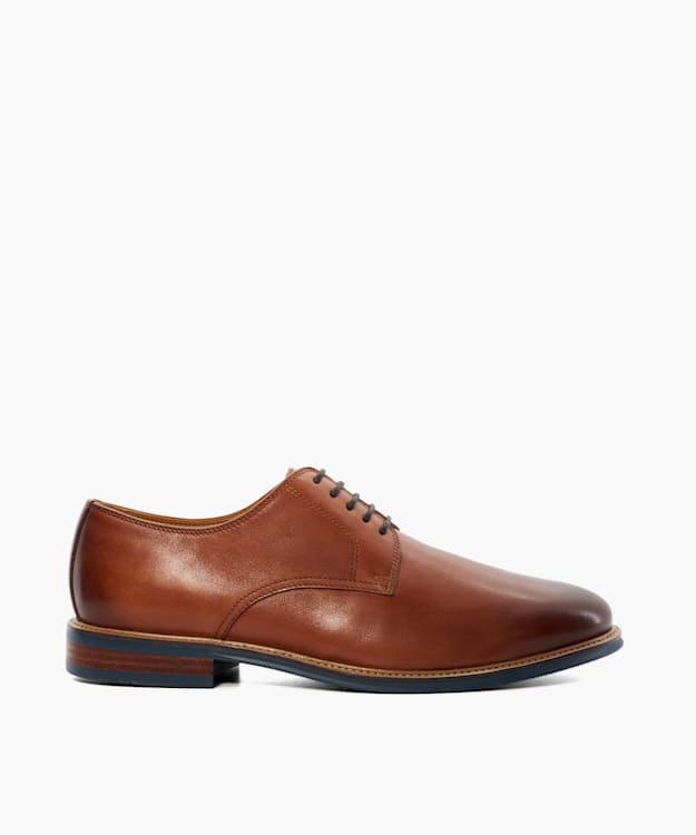 Stanleyy Tan - Natural Wood Sole Gibson Shoes