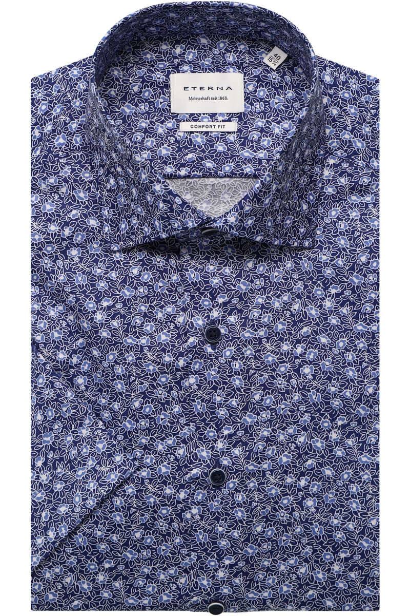 ETERNA Comfort Fit Hemd marine, Bedruckt