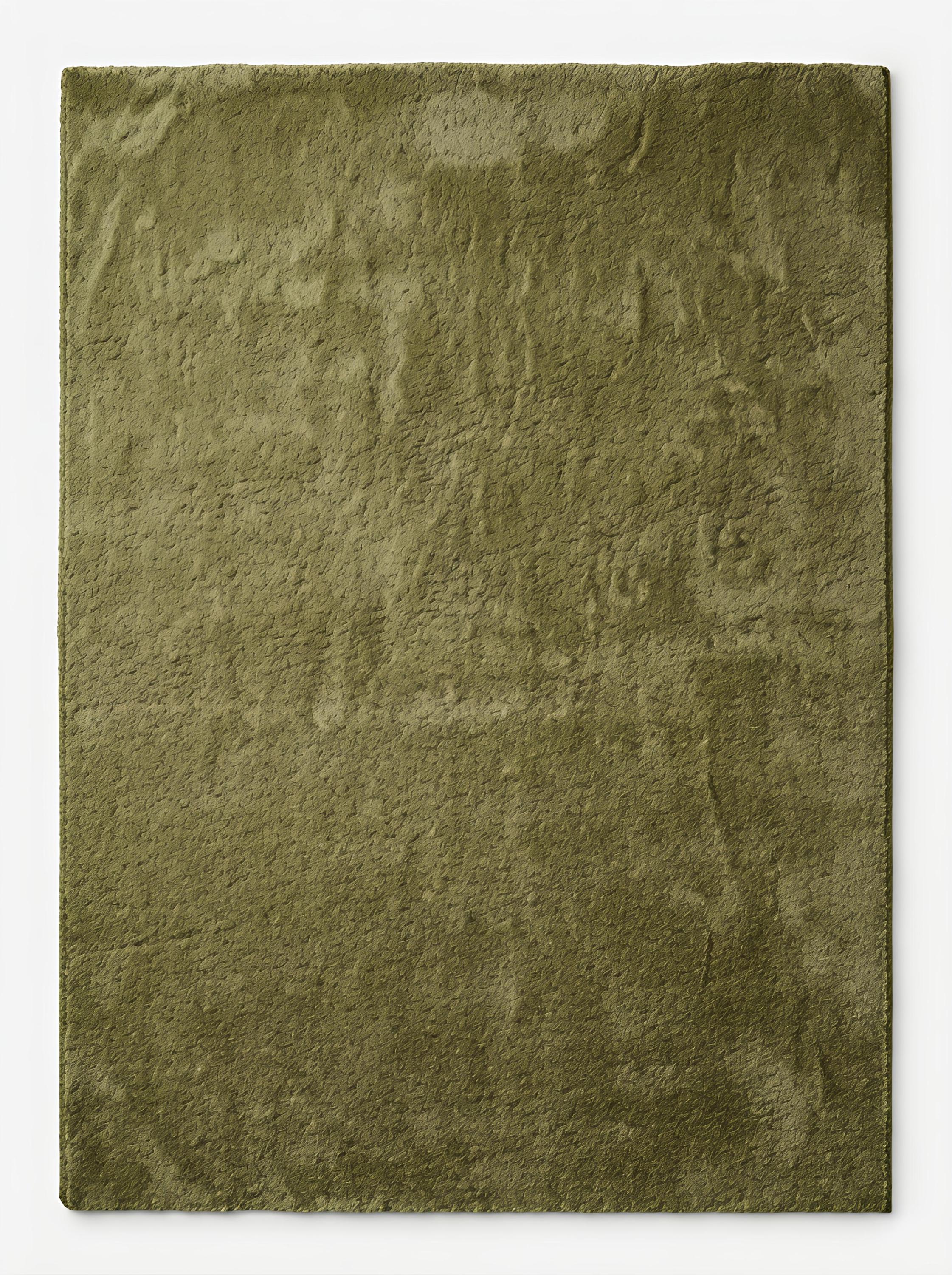 Olive Green Plush Shag Area Rug, Modern Minimalist Living Room Carpet 8x10, 9x12, 10x14, 12x15, 12x18