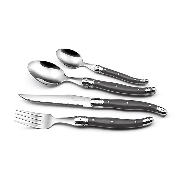 Ménagère 24 pièces Gris anthracite - Tradition par Lou Laguiole