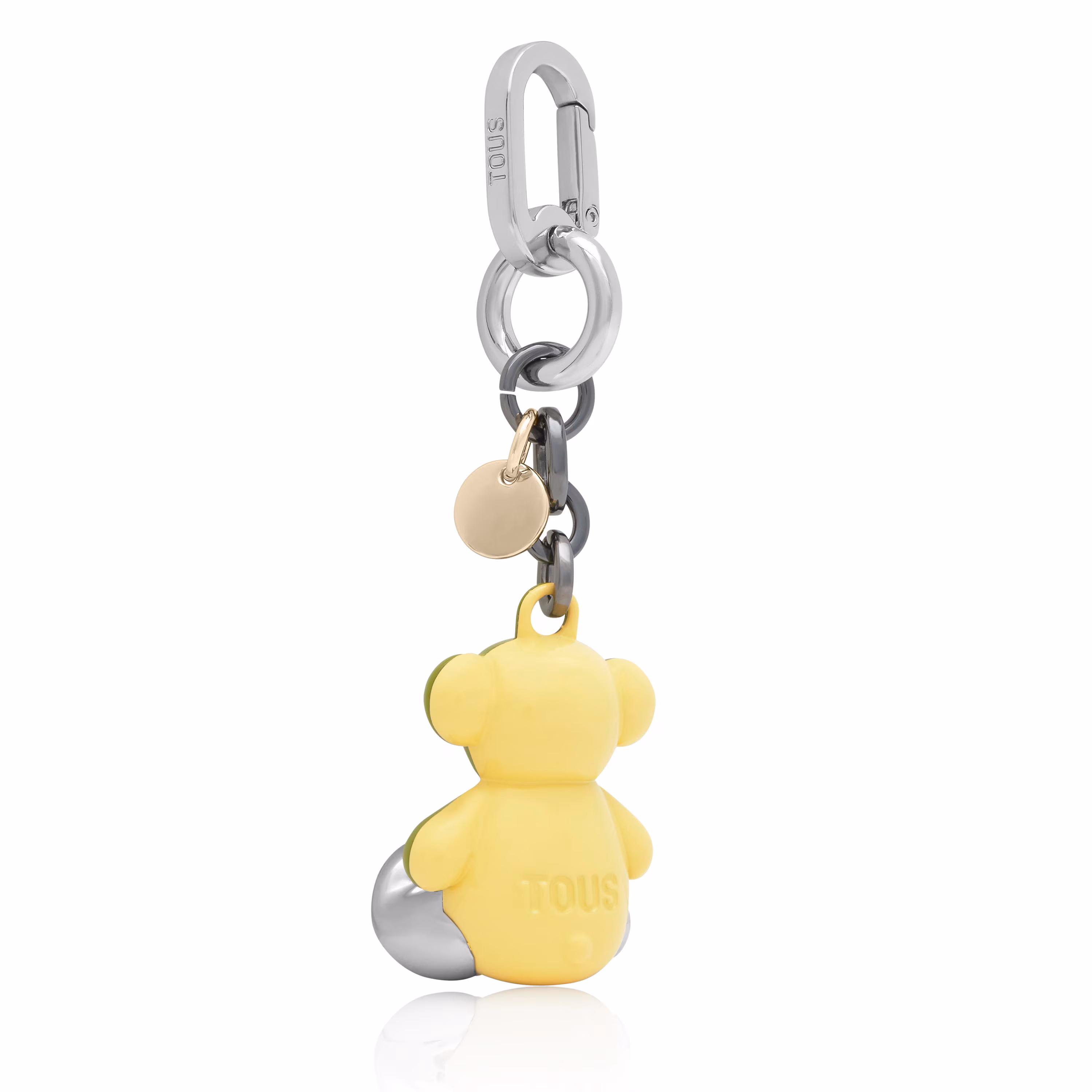 Llavero metal verde y amarillo Bold Bear