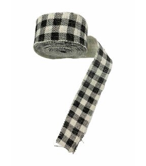 2 x 30' Black & White Burlap by Bloom Room