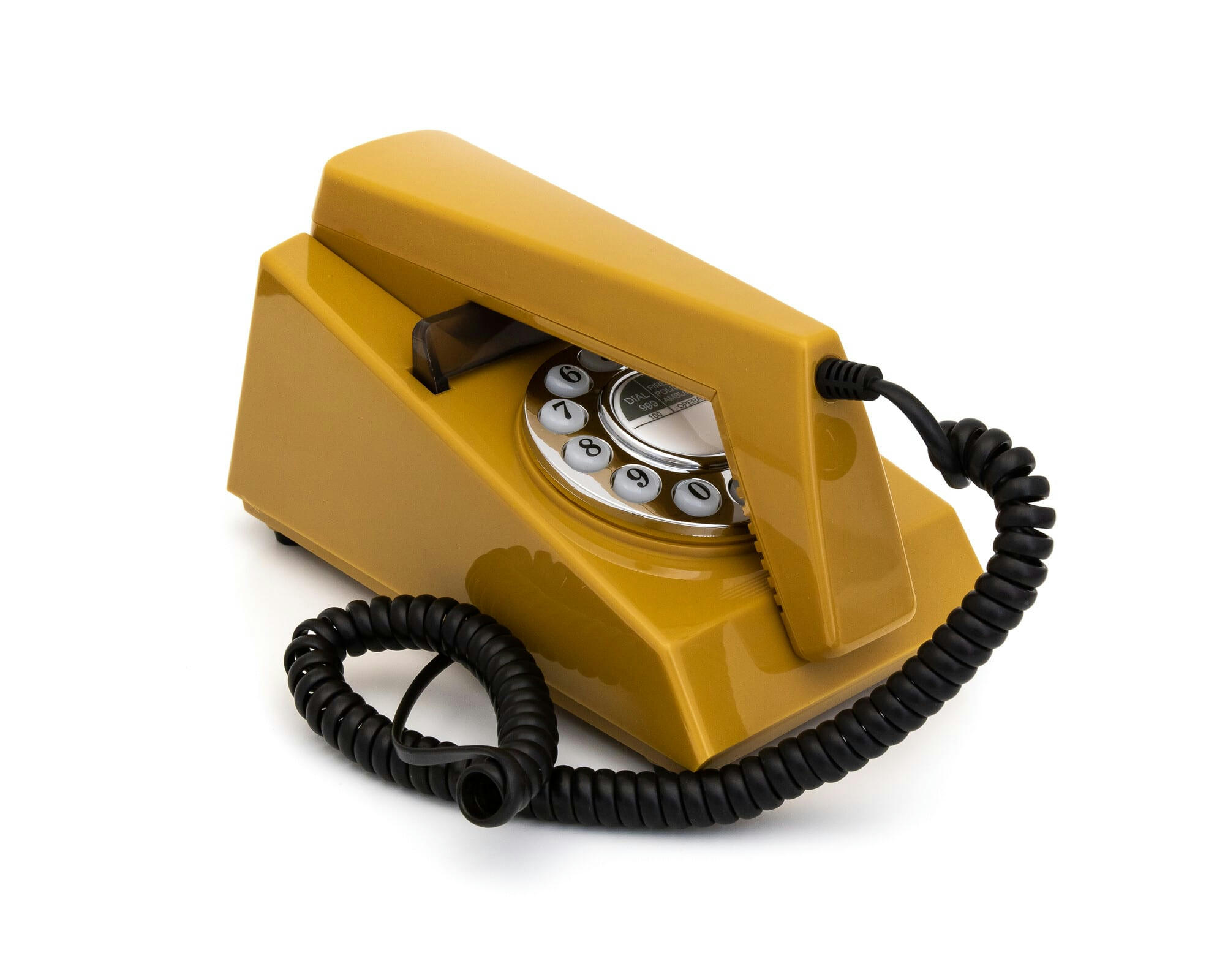 - Téléphone analogique  TRIM PHONE MUSTARD