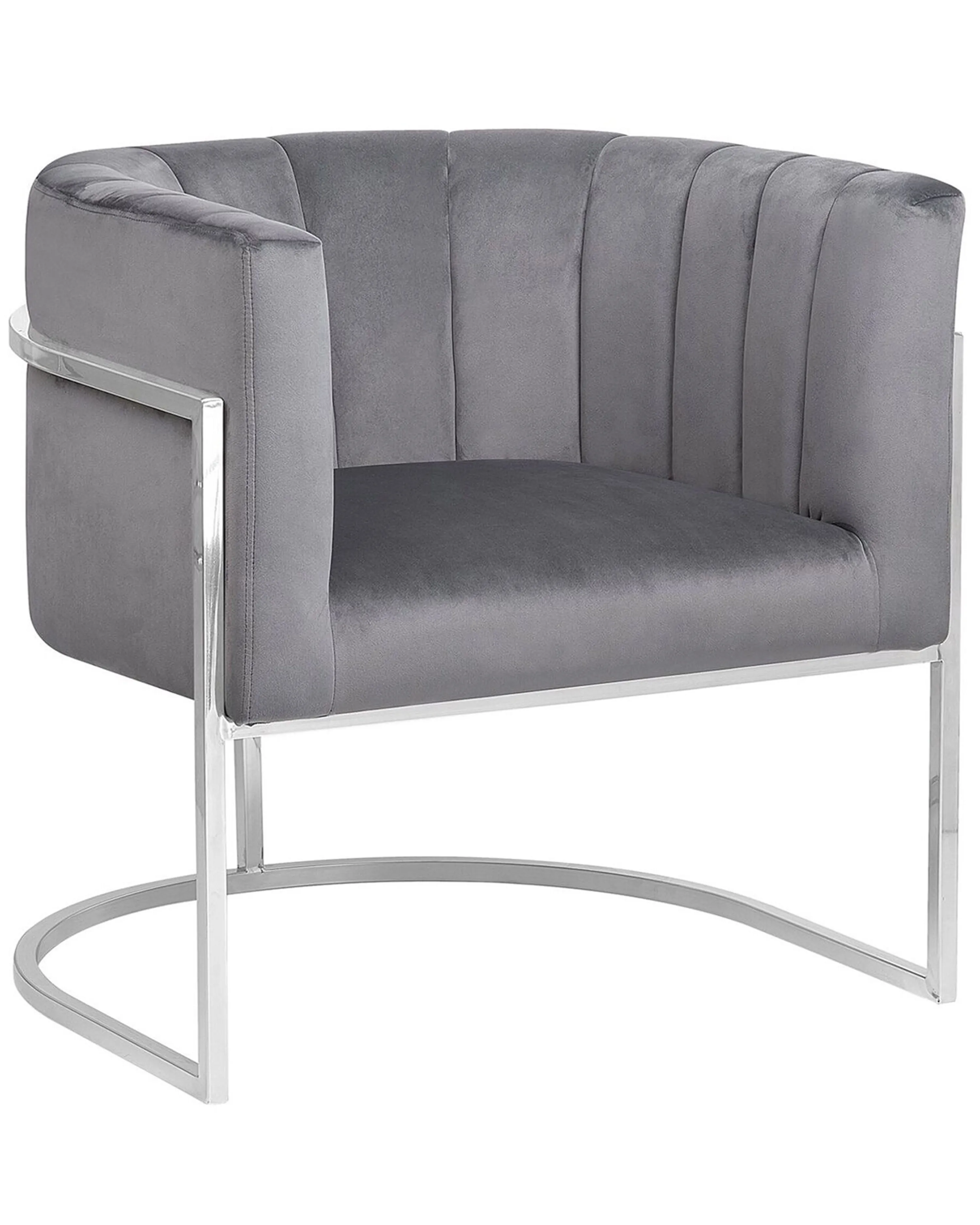 Armchair LARVIK Velvet Grey