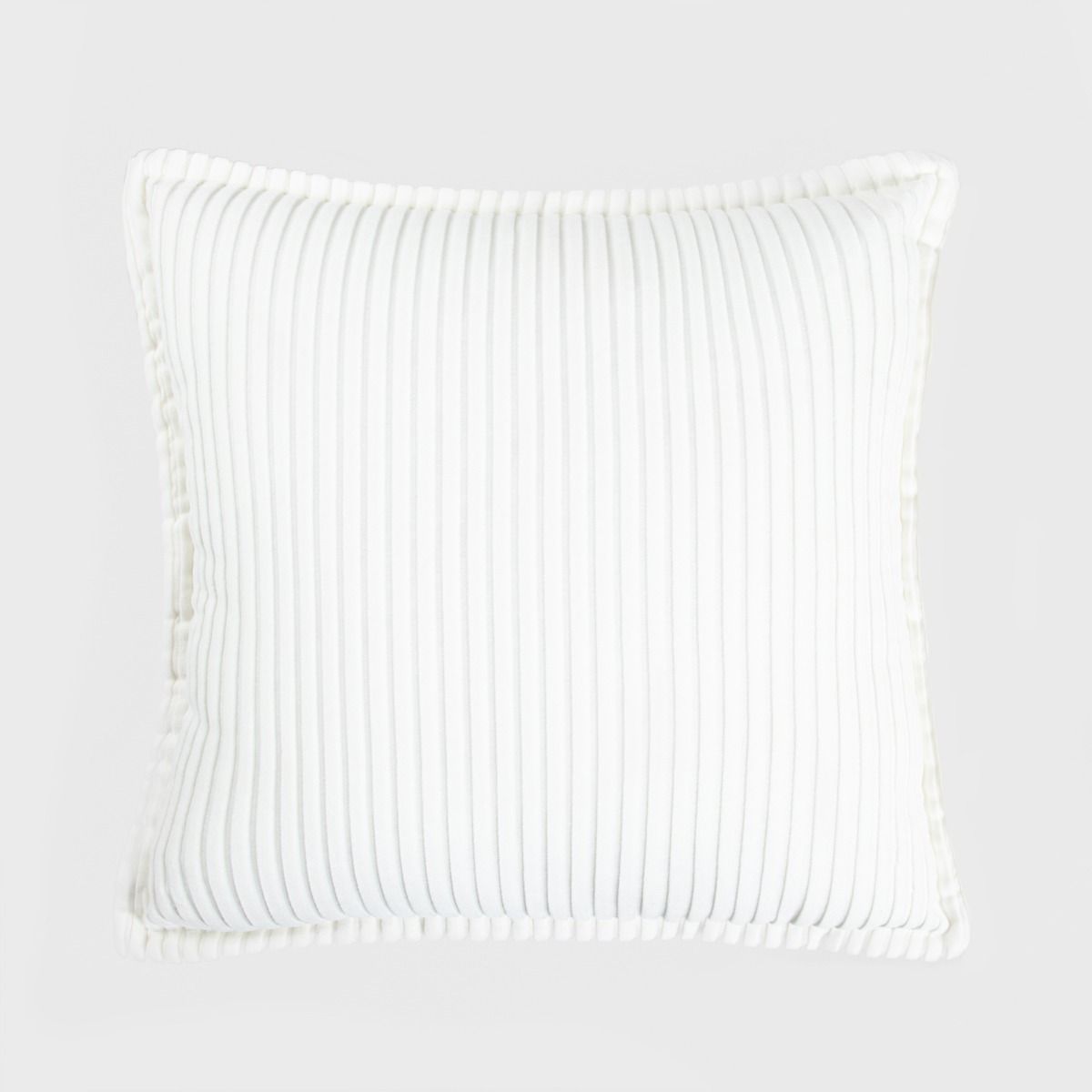 Poszewka SAMT welurowa struktura sztruksu biała 45x45 cm