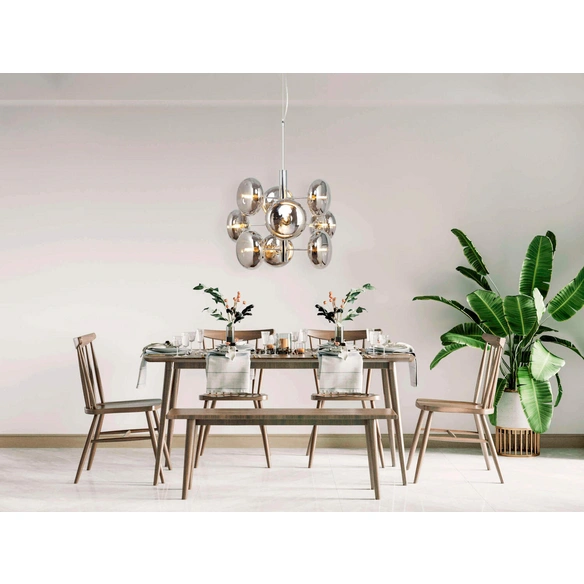 Leuchtmittel »ORION«, ∅xH: 53 x 120 cm, Metall/Glas