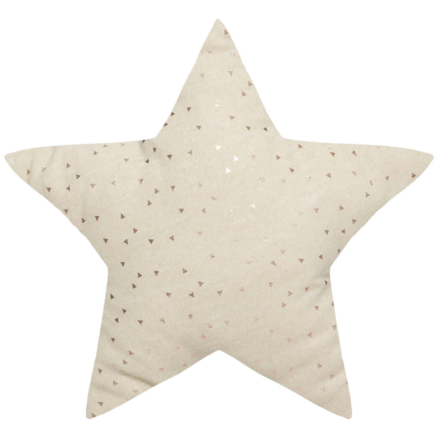 - Coussin enfant étoile motifs métallisés Beige 40x40
